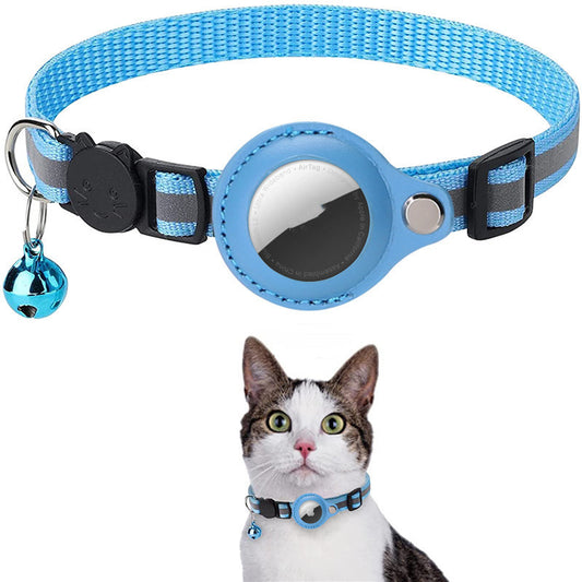 Reflective Collar Waterproof Holder Case For Air tag Protective Cover Cat Dog Kitten Puppy Nylon Collar