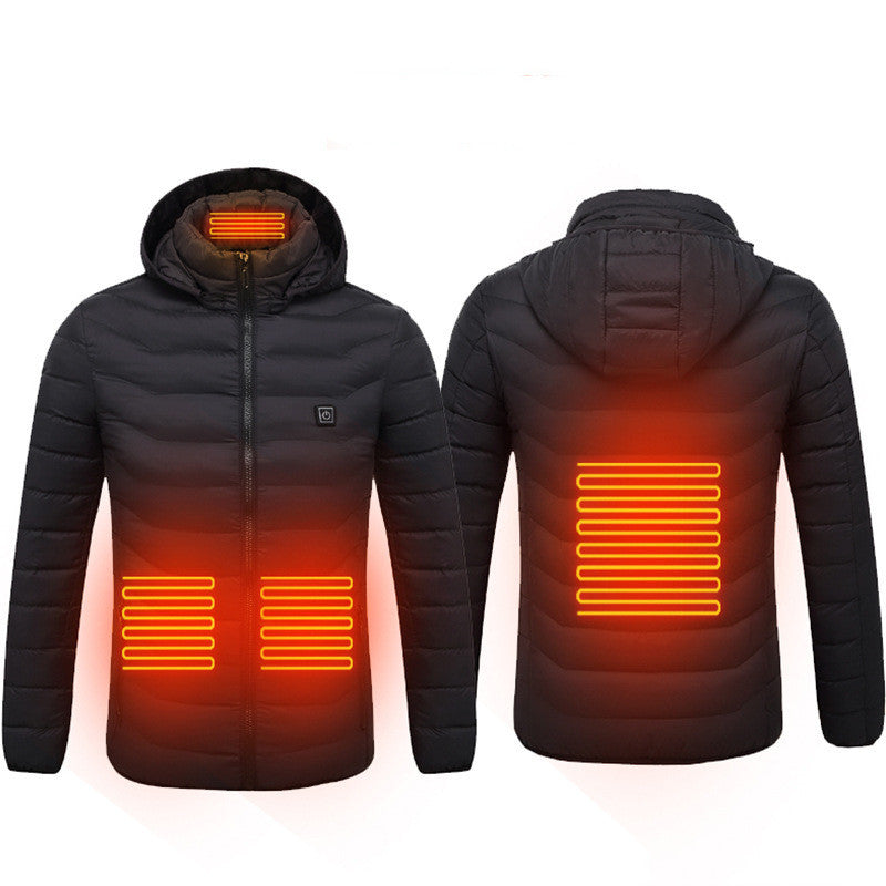 New USB Heated Jacket Electric Cotton Warmer Thermal Clothing