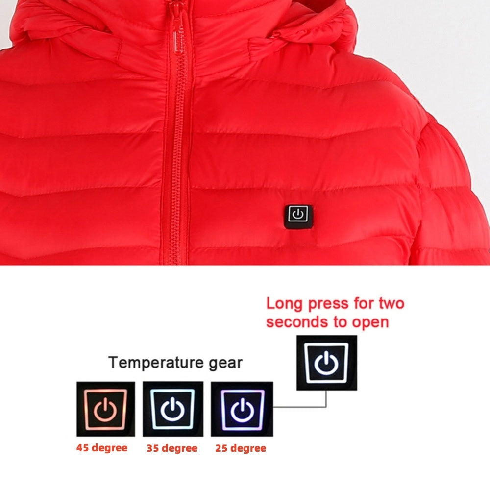 New USB Heated Jacket Electric Cotton Warmer Thermal Clothing