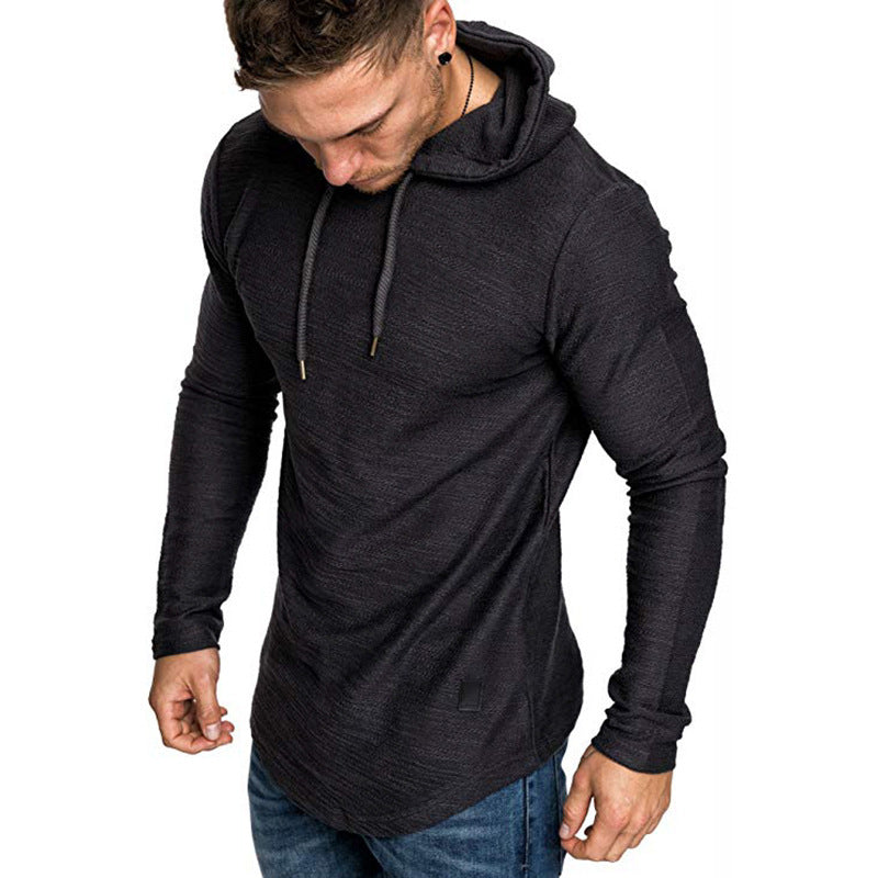 Men's Slim Fit Long Sleeve Hooded Sweatshirt