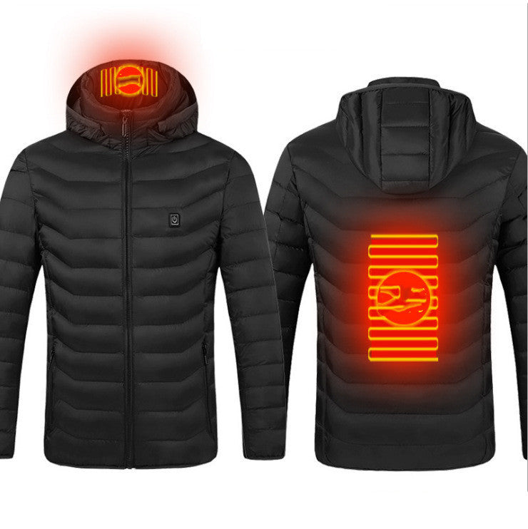 New USB Heated Jacket Electric Cotton Warmer Thermal Clothing