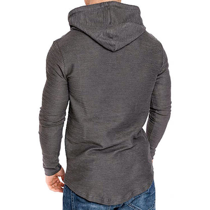 Men's Slim Fit Long Sleeve Hooded Sweatshirt