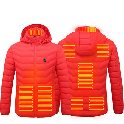 New USB Heated Jacket Electric Cotton Warmer Thermal Clothing