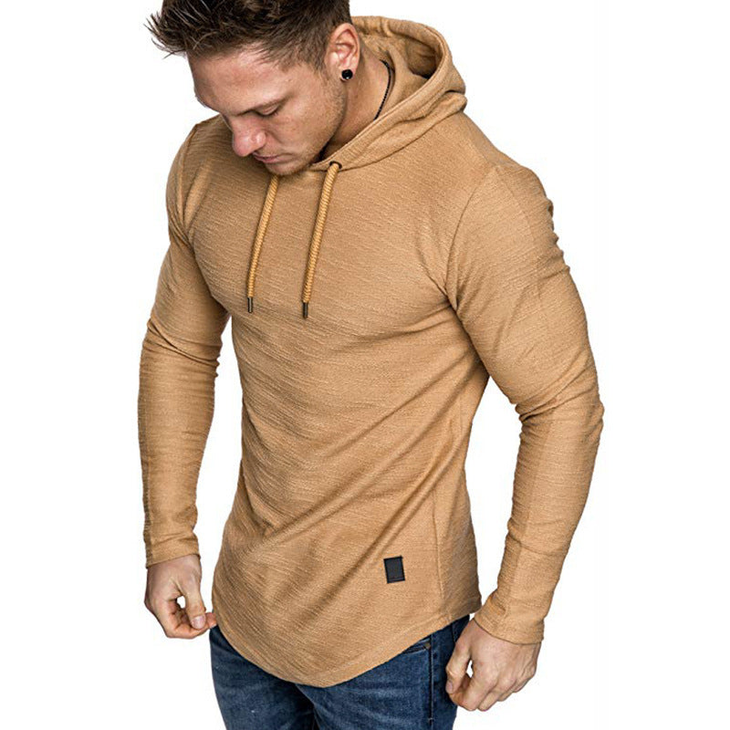 Men's Slim Fit Long Sleeve Hooded Sweatshirt