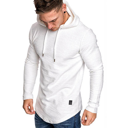 Men's Slim Fit Long Sleeve Hooded Sweatshirt