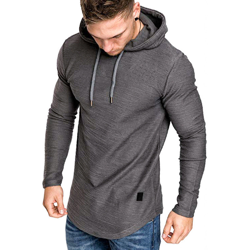 Men's Slim Fit Long Sleeve Hooded Sweatshirt