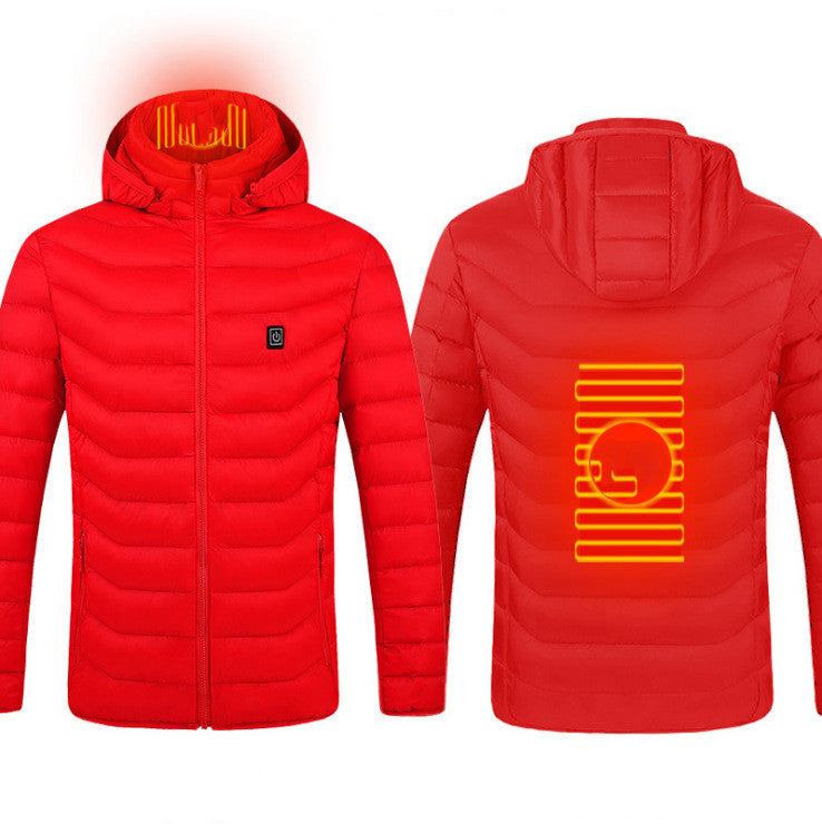 New USB Heated Jacket Electric Cotton Warmer Thermal Clothing