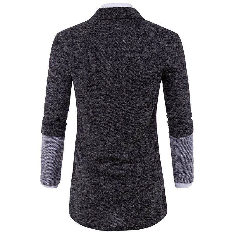 Men's Cardigan Sweater Casual Wool Coat