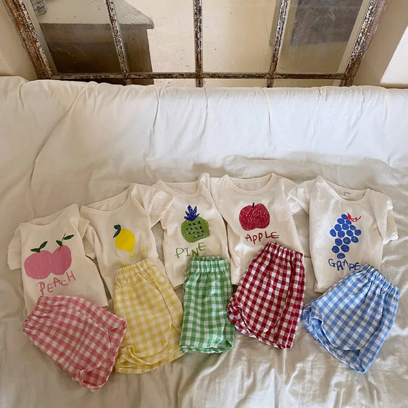 Toddler Cotton Summer Pajamas Set