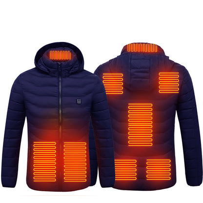 New USB Heated Jacket Electric Cotton Warmer Thermal Clothing