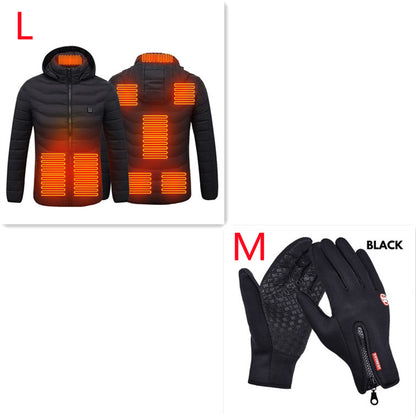 New USB Heated Jacket Electric Cotton Warmer Thermal Clothing