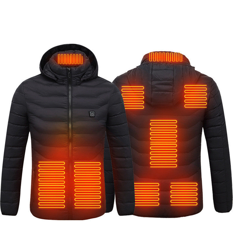 New USB Heated Jacket Electric Cotton Warmer Thermal Clothing