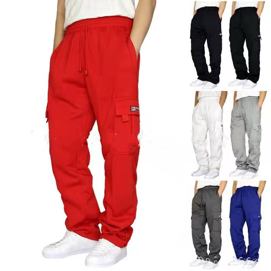 Men's Elastic Waist Drawstring Jogger Pants