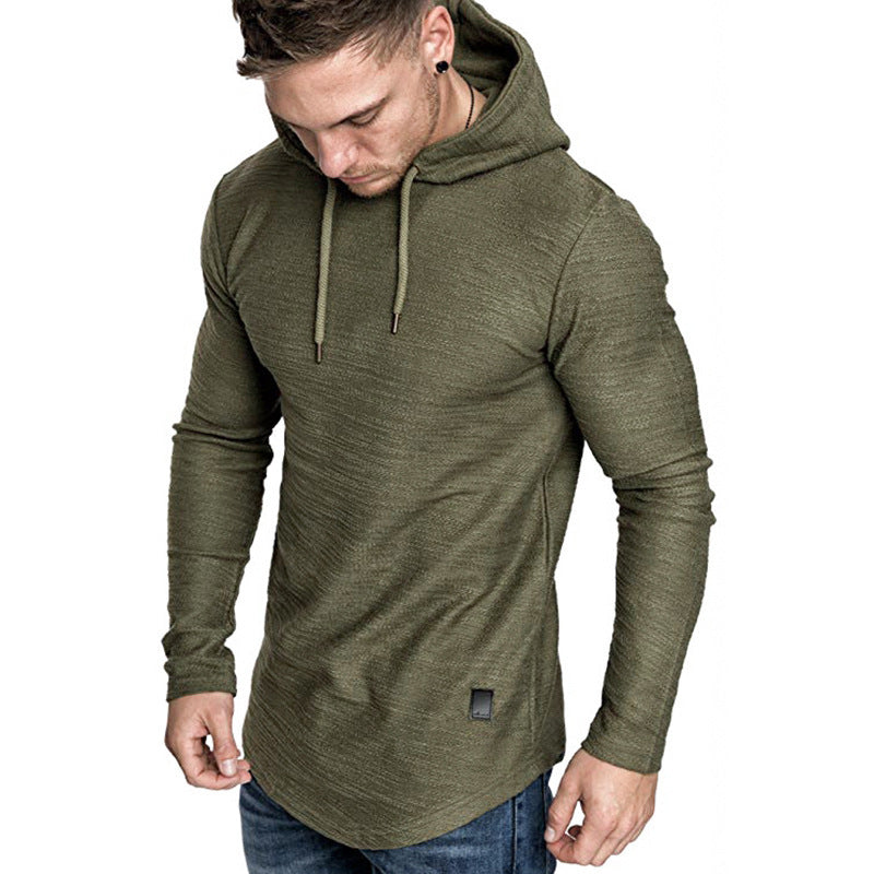 Men's Slim Fit Long Sleeve Hooded Sweatshirt