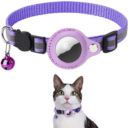 Reflective Collar Waterproof Holder Case For Air tag Protective Cover Cat Dog Kitten Puppy Nylon Collar